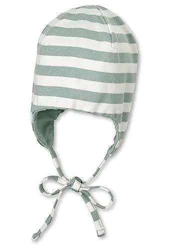 Produktbild: Sterntaler Baby Jungen Mütze Baby GOTS Streifen Mütze - Mütze Baby, Kappe Kinder - aus Jersey mit Streifen und Bindeband - grün, 47