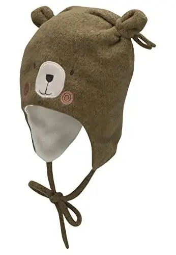 Produktbild: Sterntaler Baby Jungen Mütze Baby Mütze - Mütze Baby, Kappe Kinder - aus Strickfleece mit Ohren und Bindeband - dunkelgrün, 47