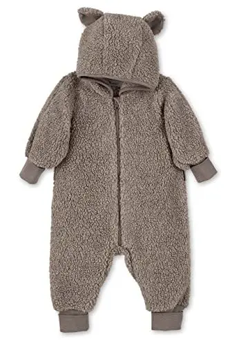 Produktbild: Sterntaler Baby Jungen Overall aus Merino Wolle - Mit Kapuze und Knopfleiste - Braun, Größe 74