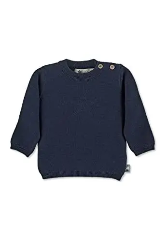 Produktbild: Sterntaler Baby Jungen Pullover GOTS Mit Stern Stickerei und Knopfleiste - Marine, Größe 56