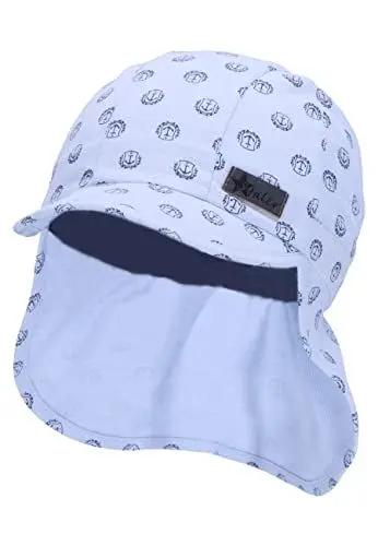 Produktbild: Sterntaler Baby Jungen Schirmmütze Baby Schirmmütze Nackenschutz Anker - Schirmmütze Baby, Baby Mützen - aus Baumwolle - himmelblau, 51