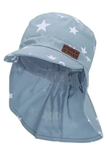 Produktbild: Sterntaler Baby Jungen Schirmmütze Baby Schirmmütze mit Nackenschutz Sterne - Schirmmütze Baby, Baby Mützen - aus Baumwolle - himmelblau, 53