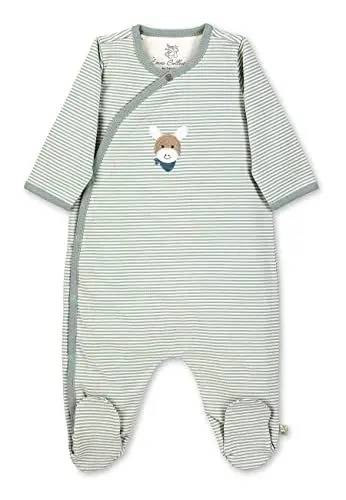 Produktbild: Sterntaler Baby Jungen Strampler GOTS Einteiler Emmi Strampler - Strampler Baby, Babystrampler - aus geringeltem Single Jersey - grün, 50