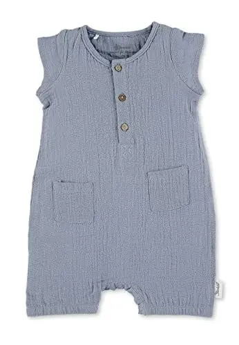 Produktbild: Sterntaler Baby Jungen Strampler Spieler uni - Strampler Baby, Babystrampler, Strampleranzug Baby - aus Baumwolle - bleu, 56