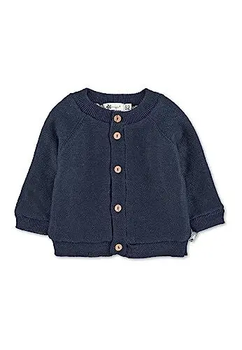 Produktbild: Sterntaler Baby Jungen Strickjacke Baby GOTS Strick Stern Jacke - Strickjacke Baby - Strickjacke mit Teddy Futter und Knopf - marine, 74