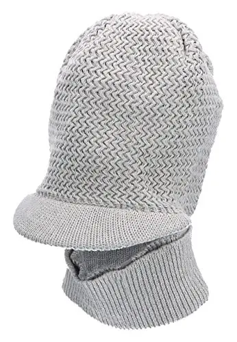 Produktbild: Sterntaler Baby Jungen Strickmütze Baby Organic Cotton Strickmütze Nackenwärmer Mütze - Baby Strickmütze - aus Biobaumwolle - hellgrau, 57