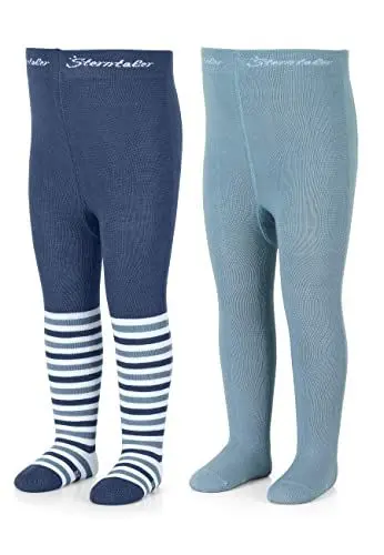 Produktbild: Sterntaler Baby Jungen Strumpfhose Baby Kleinkind Strumpfhose Doppelpack Bambus - Babystrumpfhose - aus Bambuszellstoff - blau, 56