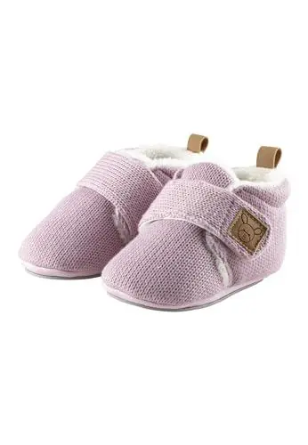 Produktbild: Sterntaler Baby Krabbelschuh aus Strick, Mädchen - Baby Schuhe in Strickoptik mit aufgenähter und rutscchfester Sohle - gefüttert mit Teddyflausch und aus langlebigem Material, rosa melange, 22