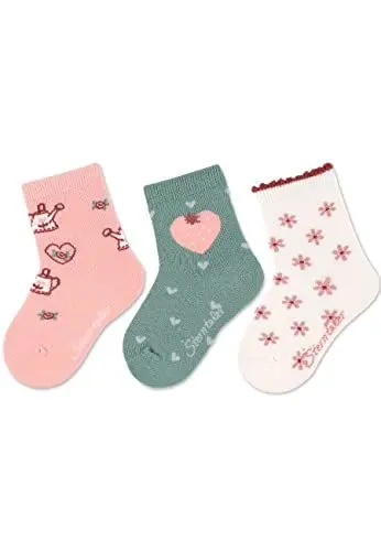 Produktbild: Sterntaler Baby Mädchen Baby Socken Söckchen 3er Pack Gießkanne - Socken Baby, Babysöckchen, Babysocken - aus Baumwolle - rosa, 18