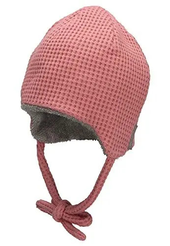 Produktbild: Sterntaler Baby Mädchen Beanie Mütze - Waffeloptik, Kinderbeanie aus Viskose mit Bindeband - Rosa, 43