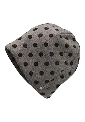 Produktbild: Sterntaler Baby Mädchen Slouch-Beanie Punkte Mütze - Kinderbeanie Gefüttert Mit Baumwollfleece - Rauchgrau, 45