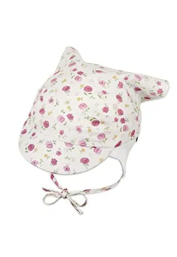 Produktbild: Sterntaler Baby Mädchen Kopftuch Baby Kopftuch Blümchen - Kopftuch Baby, Bandana Kopftuch Baby - aus Baumwolle - beige, 47