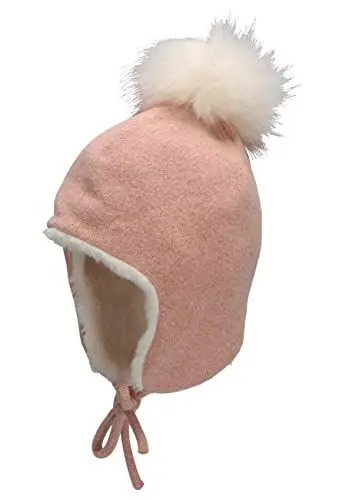 Produktbild: Sterntaler Baby Mädchen Mütze Baby Inka Lurex Mütze - Mütze Baby, Kappe Kinder - aus Strickware mit Bommel und Bindeband - rosa, 49
