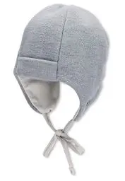 Produktbild: Sterntaler Baby Mädchen Mütze Baby Melange Mütze - Mütze Baby, Kappe Kinder - aus Microfleece (recycelt) mit Bindeband - rauchgrau, 35