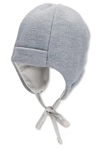 Produktbild: Sterntaler Baby Mädchen Mütze Baby Melange Mütze - Mütze Baby, Kappe Kinder - aus Microfleece (recycelt) mit Bindeband - rauchgrau, 35