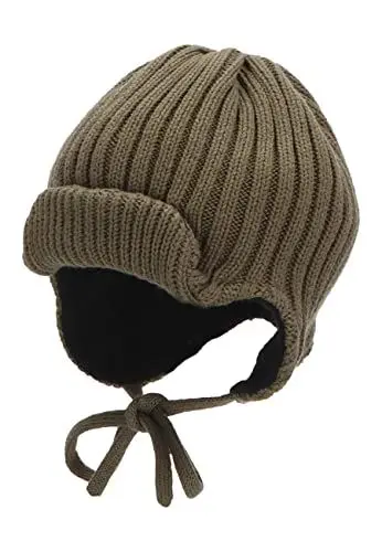 Produktbild: Sterntaler Baby Mädchen Strickmütze Baby GOTS Strickmütze Aufschlag Mütze - Baby Strickmütze - aus Baumwolle mit Bindeband - dunkelgrün, 43