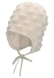 Produktbild: Sterntaler Baby Mädchen Strickmütze Baby GOTS Strickmütze Mütze - Baby Strickmütze, Mütze Baby - aus Baumwolle mit Bindeband - beige, 43