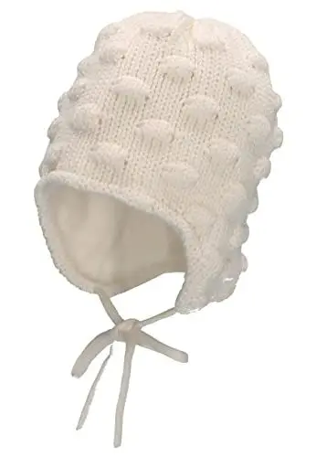 Produktbild: Sterntaler Baby Mädchen Strickmütze Baby GOTS Strickmütze Mütze - Baby Strickmütze, Mütze Baby - aus Baumwolle mit Bindeband - beige, 43