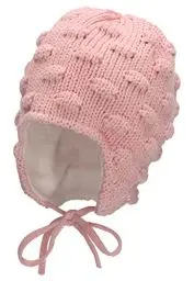 Produktbild: Sterntaler Baby Mädchen Strickmütze Baby GOTS Strickmütze Mütze - Baby Strickmütze, Mütze Baby - aus Baumwolle mit Bindeband - rosa, 43