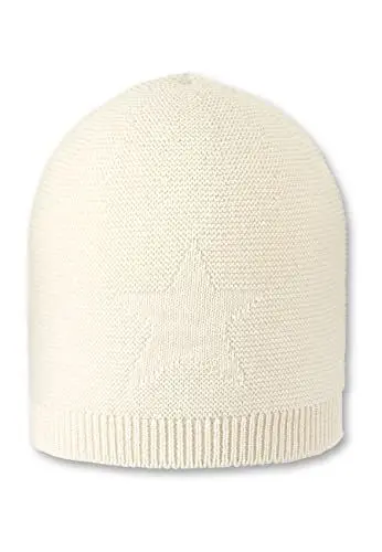 Produktbild: Sterntaler Baby Mädchen Strickmütze Baby GOTS Strickmütze Mütze - Baby Strickmütze, Mütze Baby - mit eingestricktem Stern - natur, 47