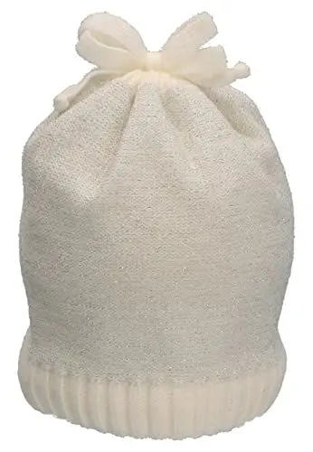 Produktbild: Sterntaler Baby Mädchen Strickmütze Mit Glitzereffekt - Mütze Mit Glitzer Und Schleife - Beige, 47