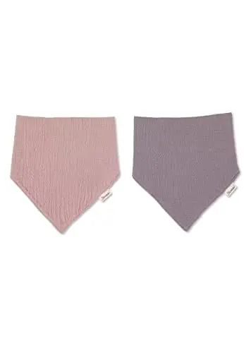 Produktbild: Sterntaler Baby Unisex Baby Halstuch Halstuch Doppelpack Musselin - Halstuch Baby, Dreieckstuch Baby - aus Baumwolle - zartrosa,