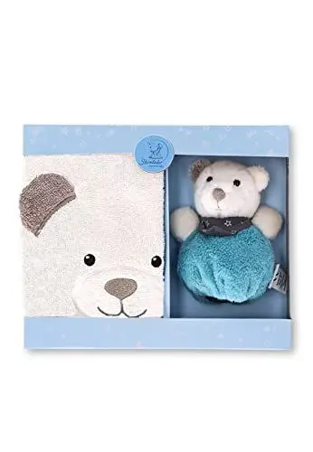 Produktbild: Sterntaler Baby Unisex Geschenk Set Baby Geschenk-Set Eisbär mit Lätzchen und Knuddelsäckchen - Baby Geschenk - beige