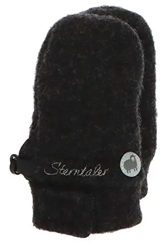 Produktbild: Sterntaler Baby Unisex Kinder Fäustel Handschuh - Baby Fäustlinge Winter, Baby Handschuhe - aus weicher Merino Wolle - anthrazit meliert, 1