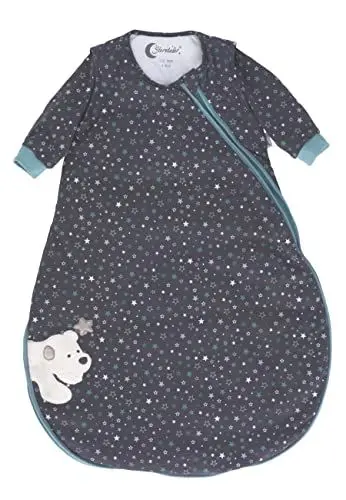 Produktbild: Sterntaler Baby Unisex Schlafsack Baby Schlafsack Langarm 90cm Eisbär Elia - Schlupfsack Baby, Pucksack Baby, Strampelsack - braun, 90cm