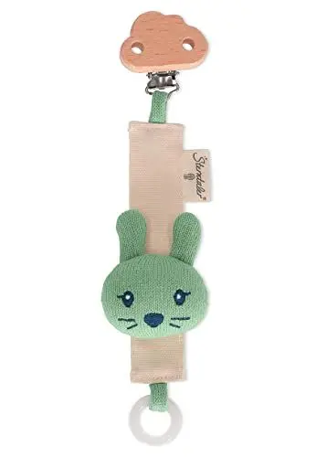 Produktbild: Sterntaler Baby Unisex Schnullerkette Schnullerkette Kinni - Schnullerkette Mädchen, Schnullerband, mit süßem Hasen Motiv - Recycelt