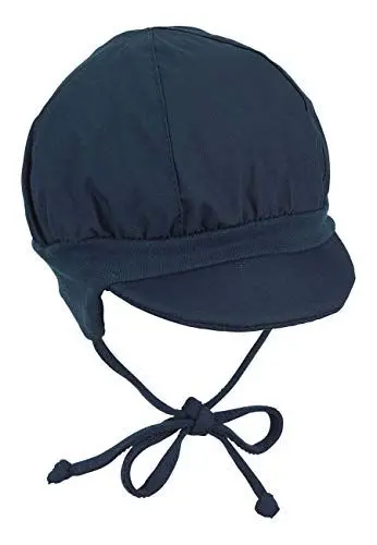 Produktbild: Sterntaler Ballonmütze für Jungen mit Bindebändern und Ohrenklappen, Alter: 9-12 Monate, Größe: 47, Blau (Marine)
