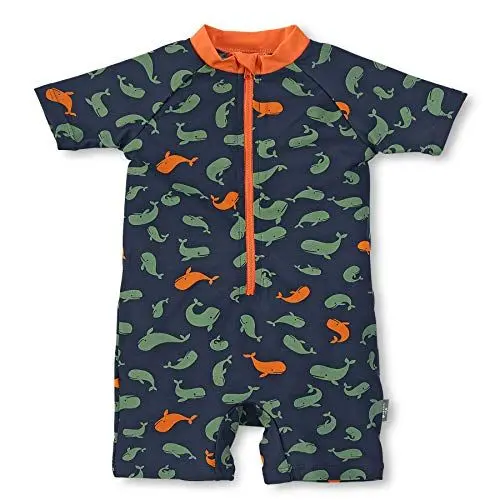Produktbild: Sterntaler Baby-Jungen Schwimmanzug Wale Badeanzug, Marine, 104