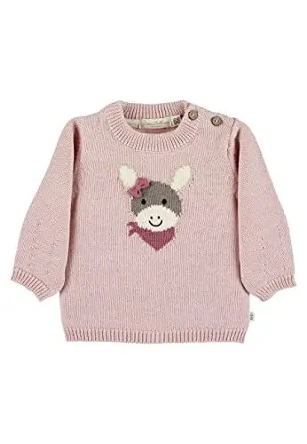 Produktbild: Sterntaler Baby - Mädchen Pullover Baby Strick Strickpullover Esel Emmi, Rosa, 74