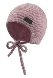 Produktbild: Sterntaler Beanie Waffelpique mit Bindeband für Mädchen - Baby Beanie Mädchen mit UV -Schutz 30 für Spielspaß an heißen Tagen - Leichte Mütze für Babys - mattrosa, 33