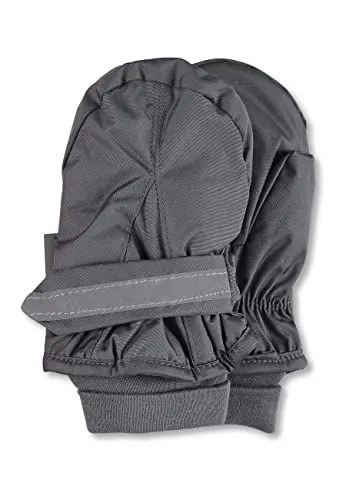 Produktbild: Sterntaler Fäustling mit Daumen, wasserabweisend, mit elastischem Bündchen und Klettverschluss, gefüttert - unisex Accessoires für Babys & Kleinkinder - dunkelgrau, Gr. 3