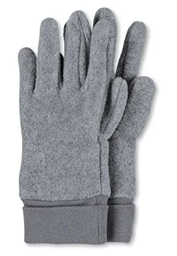 Produktbild: Sterntaler Unisex Kinder Fingerhandschuhe aus Microfleece, mit Elastischem Bündchen Handschuhe, Silber Melange, 3