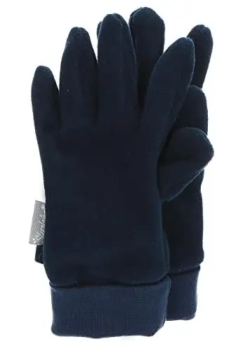Produktbild: Sterntaler Unisex Kinder Fingerhandschuhe aus Microfleece, mit Elastischem Bündchen Handschuhe, Marine, 4