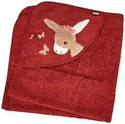 Produktbild: Sterntaler Kapuzenbadetuch 80x80 Emmily rot