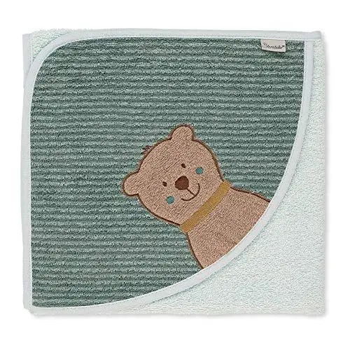 Produktbild: Sterntaler Kapuzenbadetuch Ben, Bär Ben, Alter: ab 0 Monaten, 80 x 80 cm, Hellgrün