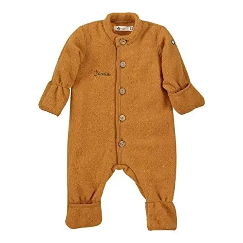 Produktbild: Sterntaler Kleinkind Jungen Overall Baby Overall - Overall Baby - aus Merino Wolle mit Stickerei und Knopfleiste - hellbraun, 86