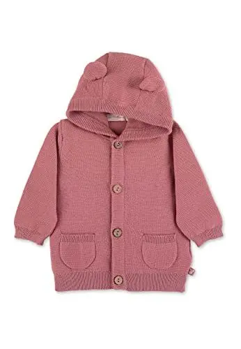 Produktbild: Sterntaler Kleinkind Mädchen Strickjacke Baby GOTS Strickjacke Emmi - Strickjacke Baby - Strickjacke mit Öhrchen und Knopfleiste - rosa, 80