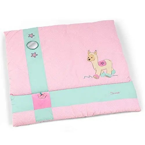 Produktbild: Sterntaler Krabbeldecke Kuschelzoo, Lama Lotte, Alter: ab 0 Monate, Größe: 100 x 100 cm, Rosa/Mint