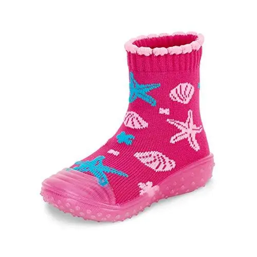 Produktbild: Sterntaler Mädchen Adventure-socks Sealife Hausschuh-Socken, Magenta, 19/20 EU