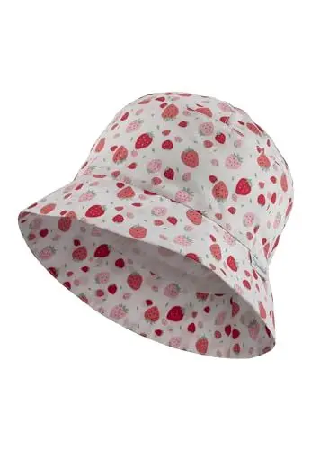 Produktbild: Sterntaler Babyhut Erdbeeren - Sonnenhut mit Größenregulierungsband aus Baumwolle - Schirmmütze bietet optimalen Sonnenschutz - ecru, 49