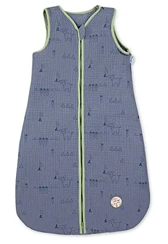 Produktbild: Sterntaler Musselin-Schlafsack 90cm Emmis Garden blau