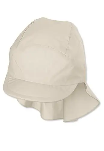 Produktbild: Sterntaler Schirmmütze Nacken Basic - Unisex Baby- und Kinder Mütze mit Nackenschutz - UV-Schutz 50+ Hut aus Popeline (Bio) - leichte Sommer Kopfbedeckung mit Gummiband - beige, Größe 47