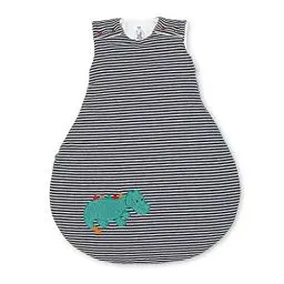 Produktbild: Sterntaler Schlafsack Kuschelzoo für Babys, Reißverschluss und Knöpfe, Größe: 62/68, Schwarz/Weiß