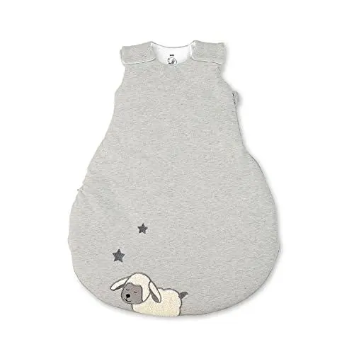 Produktbild: Sterntaler Schlafsack Schaf Stanley für Babys, Reißverschluss und Knöpfe, Größe: 50/56, Grau