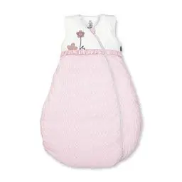 Produktbild: Sterntaler Schlafsack für Kleinkinder, Ganzjährig, Wärmeregulierung, 2-Wege-Reißverschluss, Größe: 80, Emmi Girl, Weiß/Rosa