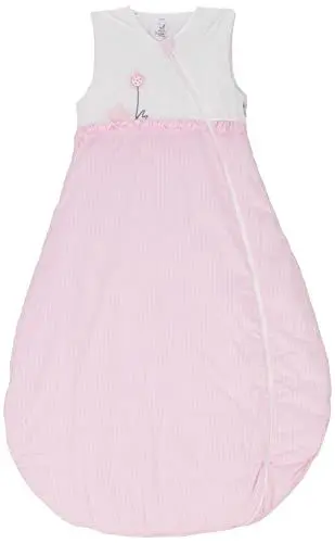 Produktbild: Sterntaler Schlafsack für Kleinkinder, Ganzjährig, Wärmeregulierung, Reißverschluss, Größe: 110, Emmi Girl, Weiß/Rosa